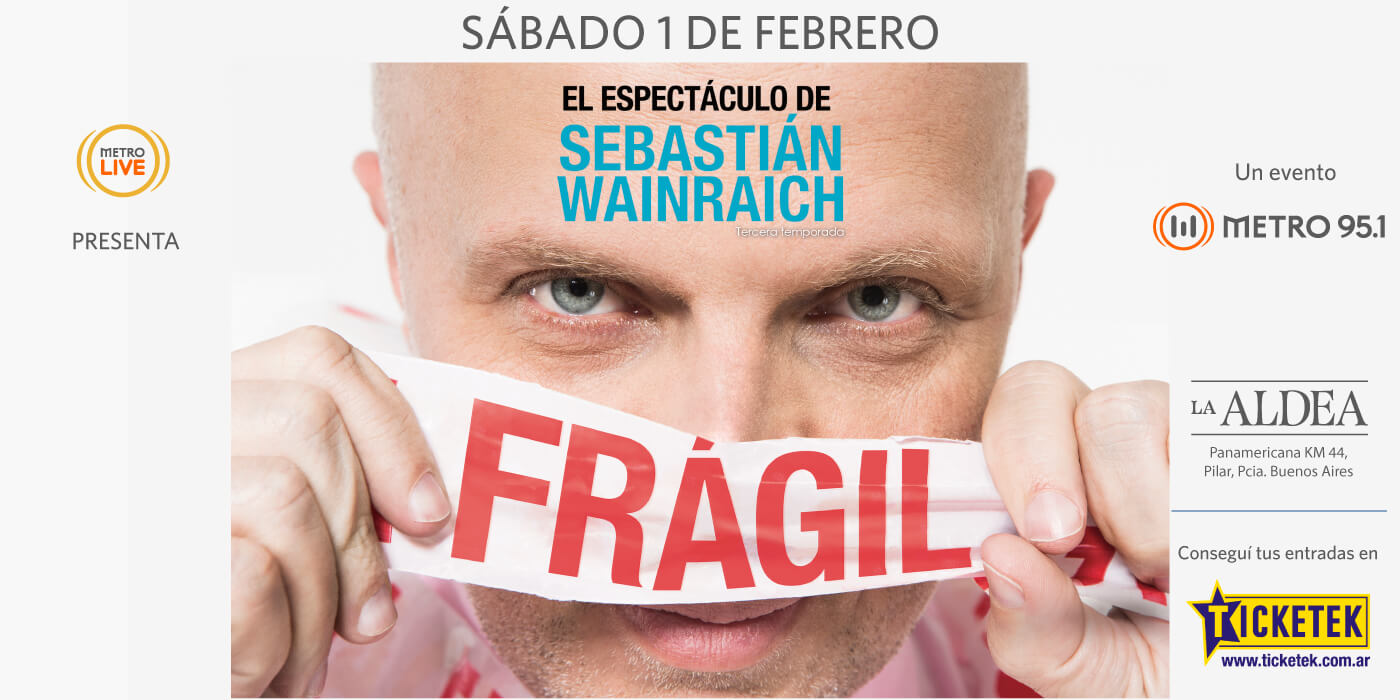 Sebastián Wainraich lleva “Frágil” a La Aldea