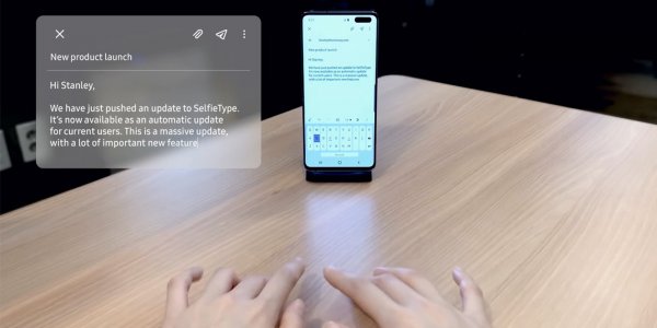 ¿Qué es SelfieType? Conocé el teclado invisible de Samsung