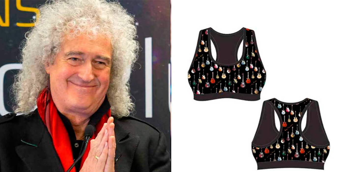 ES REAL: Brian May está incursionando en el mundo de los corpiños deportivos