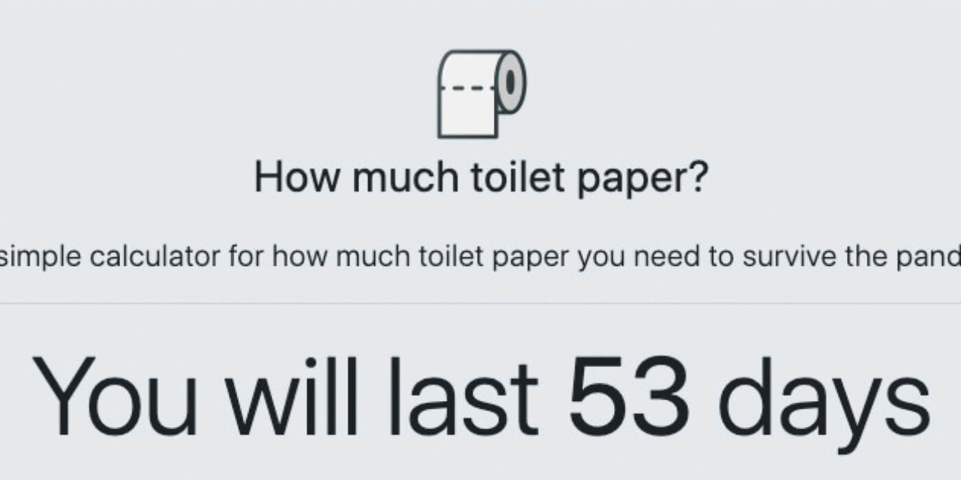 LO JUSTO Y NECESARIO: Calculá cuánto papel higiénico necesitas para la cuarentena
