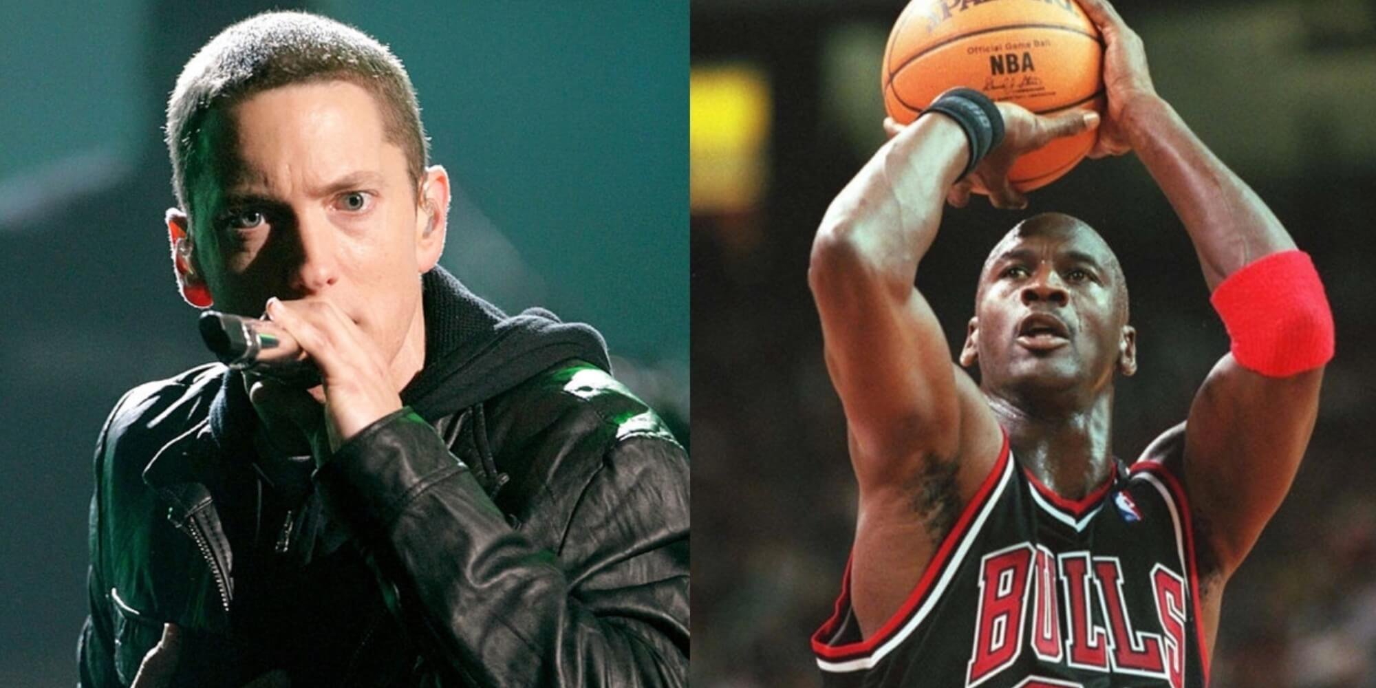 Eminem recordó la vez que retó a Michael Jordan, y a él no le cayó nada bien