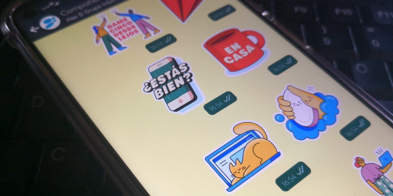 Juntos en casa: WhatsApp y la OMS lanzaron un paquete de stickers sobre la cuarentena