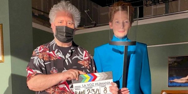 ‘La Voz Humana’: Pedro Almodóvar comenzó el rodaje de su nuevo proyecto junto a Tilda Swinton