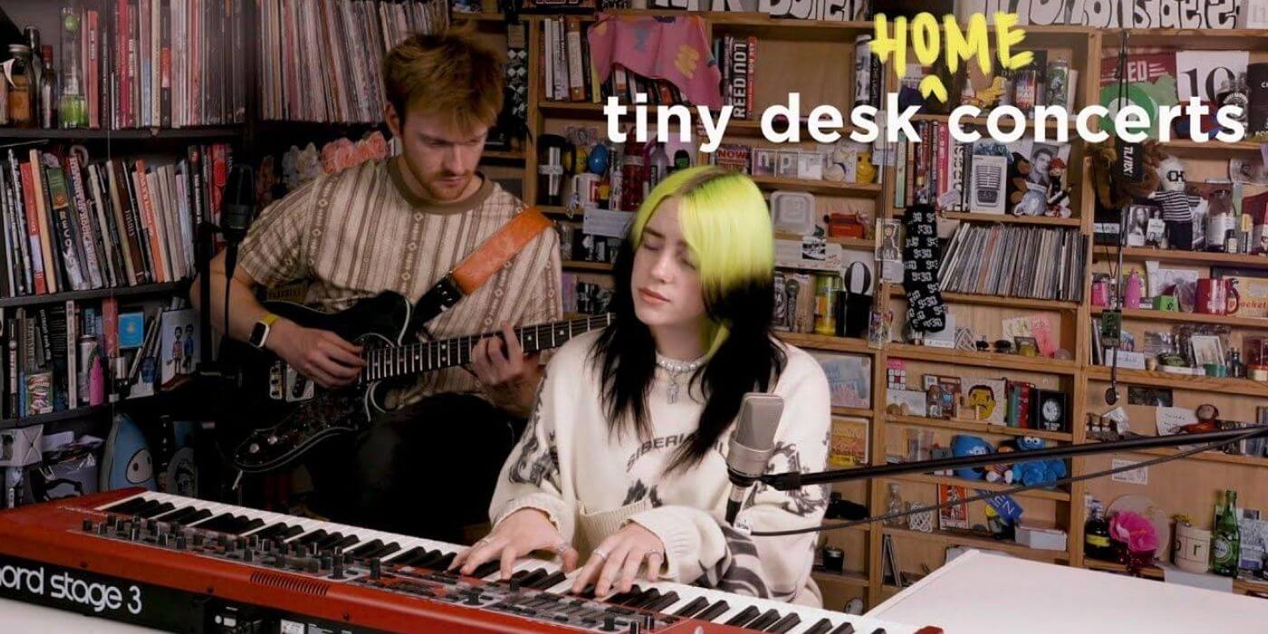 Billie Eilish y su hermano Finneas protagonizaron un Tiny Desk desde su casa