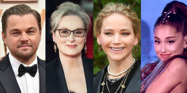 Leonardo DiCaprio, Meryl Streep, Jennifer Lawrence y Ariana Grande protagonizan una nueva película de Netflix