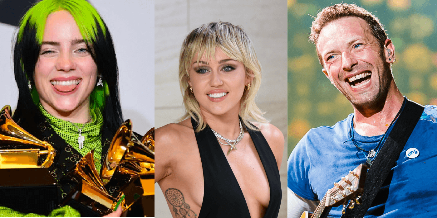 Billie Eilish, Miley Cyrus y Coldplay juntos en un festival solidario
