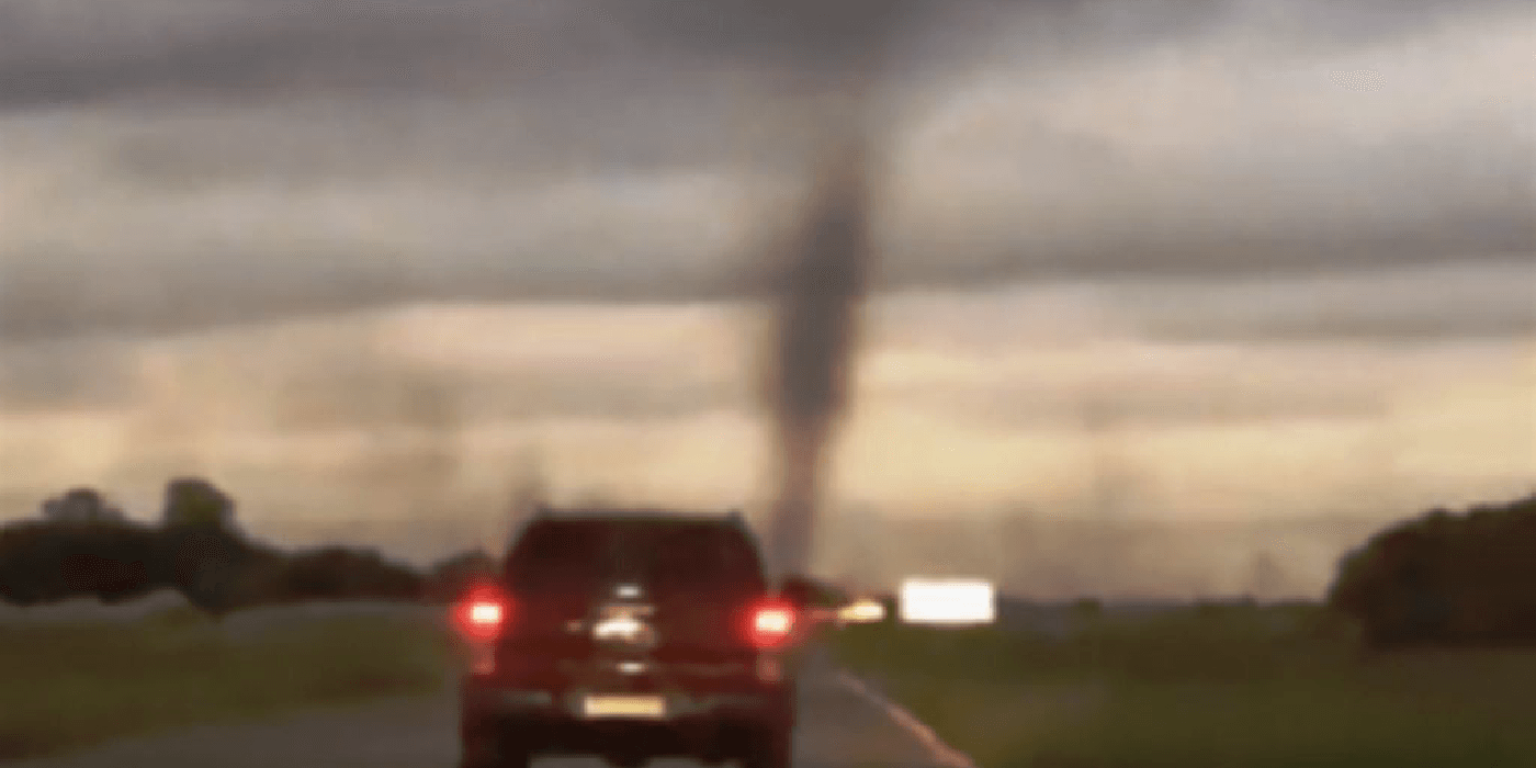 Impresionante tornado de mosquitos en Pinamar