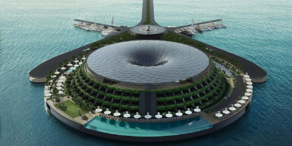 Ecológico y flotante: Así será el nuevo hotel de lujo que construirán en Qatar