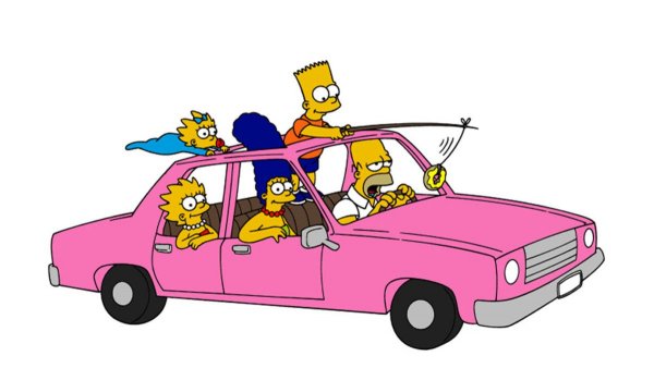 ¿Cuál es el modelo de auto de Los Simpson?