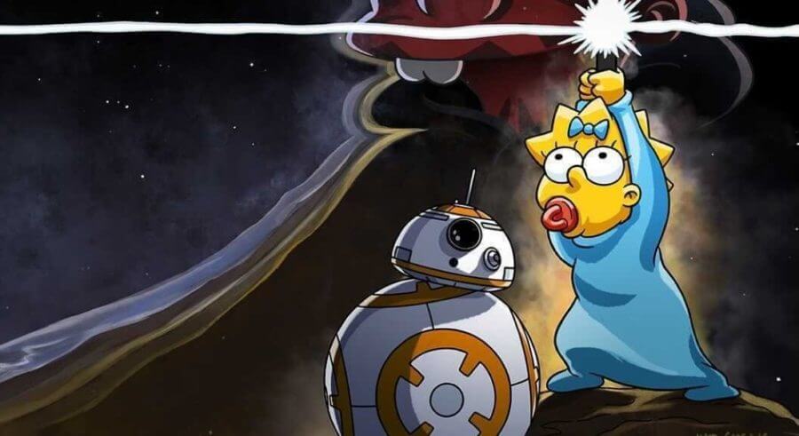 Se viene un crossover entre Los Simpson y Star Wars