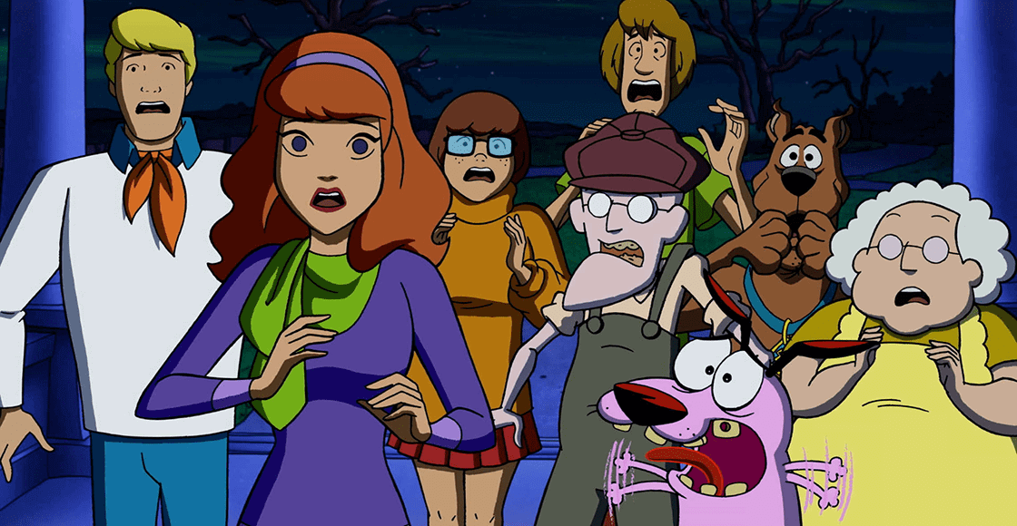 ¡Gran crossover: Scooby-Doo y Coraje, el perro cobarde!