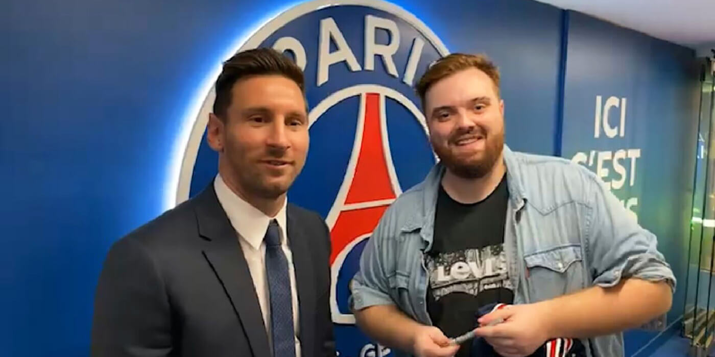 Ibai charló con Messi tras su presentación oficial en el PSG