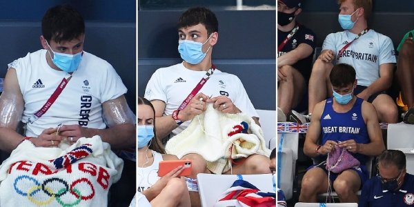 Tom Daley, el medallista que teje en las tribunas por una buena causa