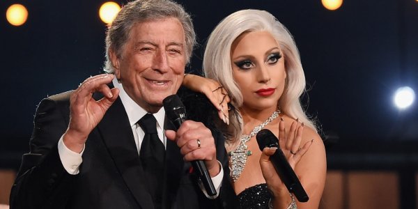 Tonny Bennett y Lady Gaga emocionados tras grabar su primer sencillo juntos