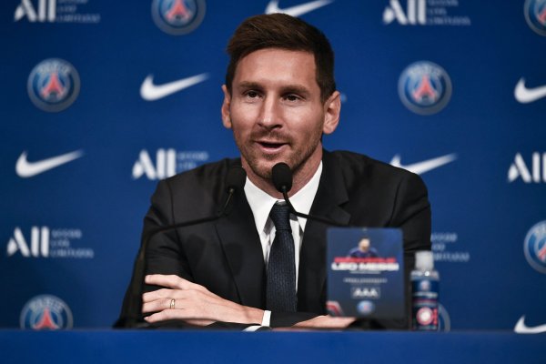 messi en conferencia de prensa