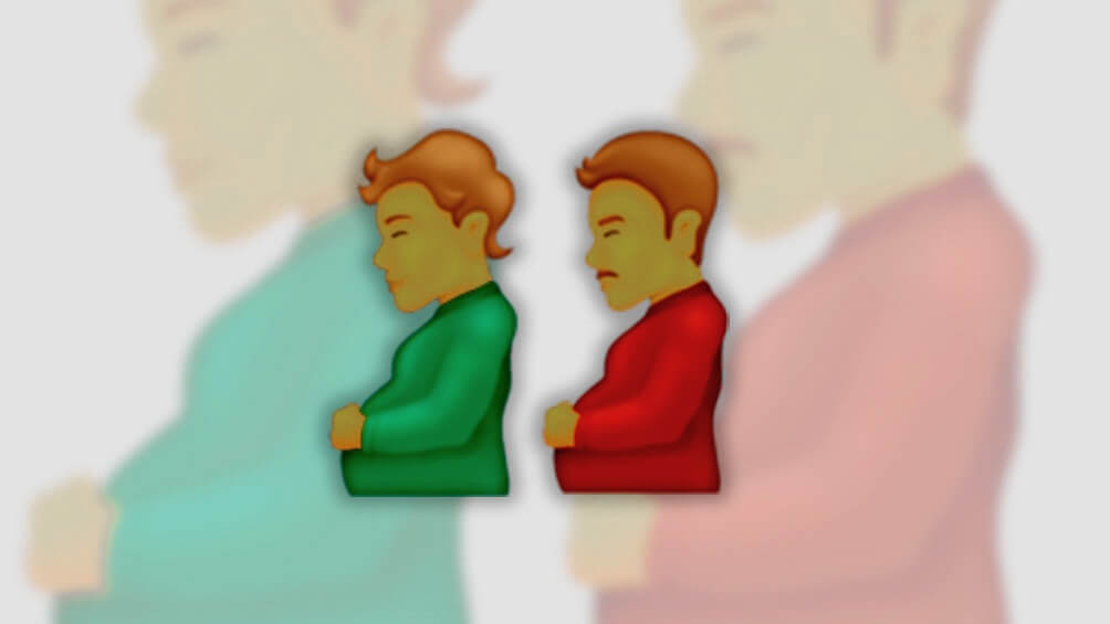 “Hombre embarazado” y “persona embarazada”, dos nuevos emojis inclusivos
