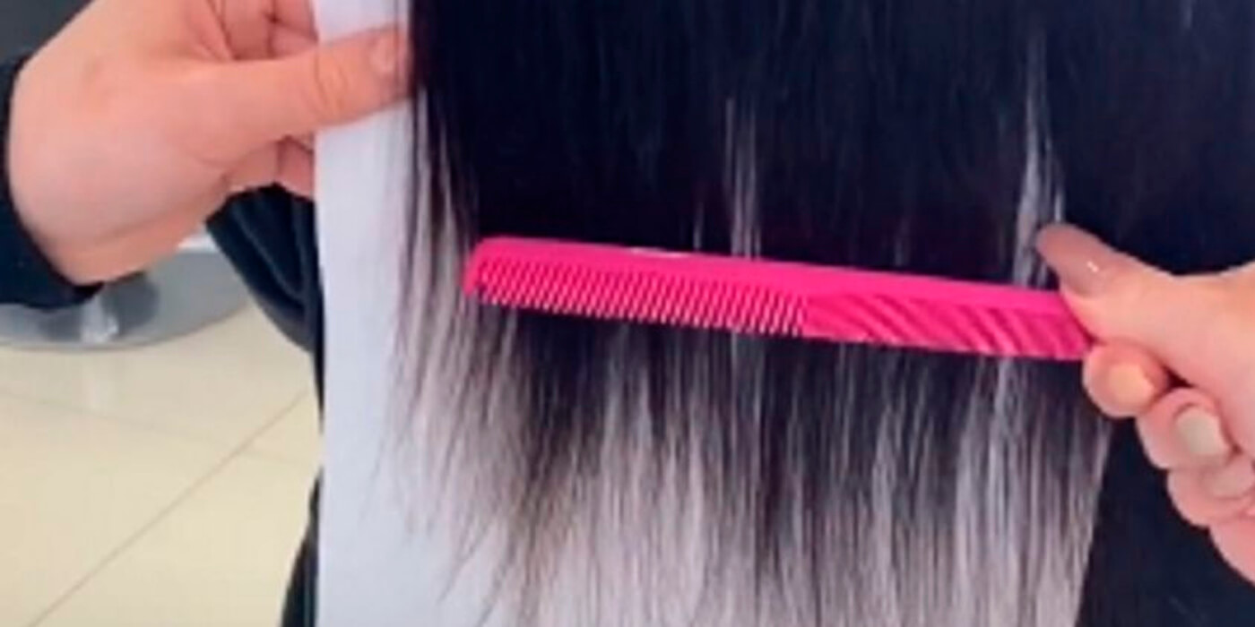 Viral: Peluquera comparte truco para saber cuánto cortarse el pelo