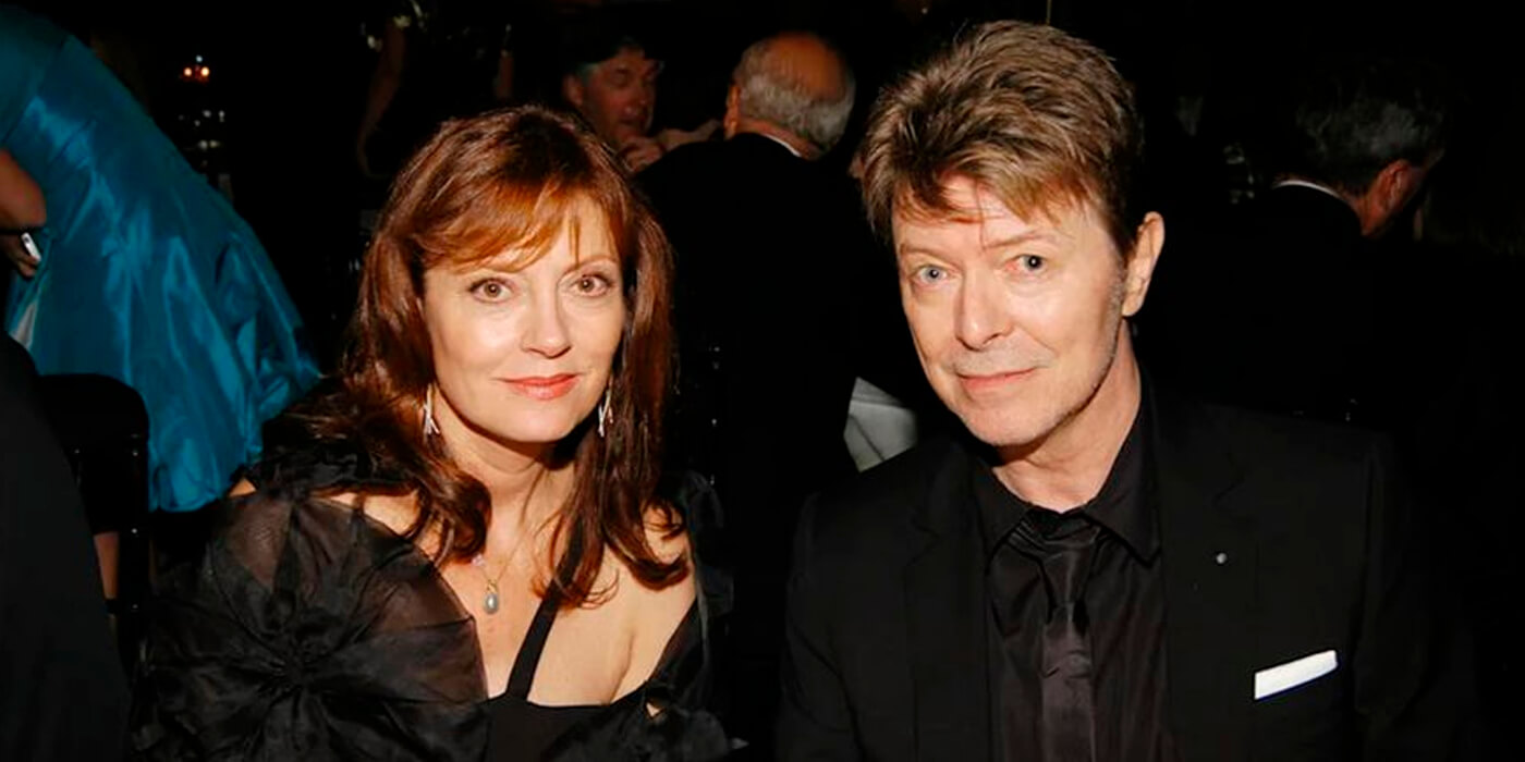 Susan Sarandon habló de su relación con Bowie y de lo que se dijeron en su última llamada