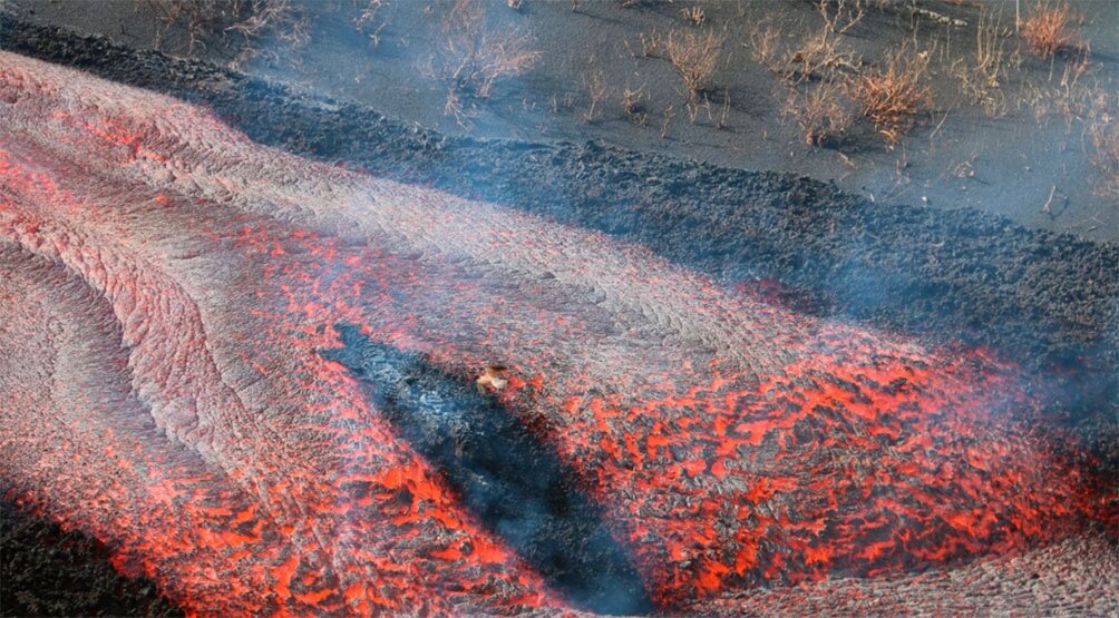 La lava volcánica afecta a la biodiversidad marina en Canarias