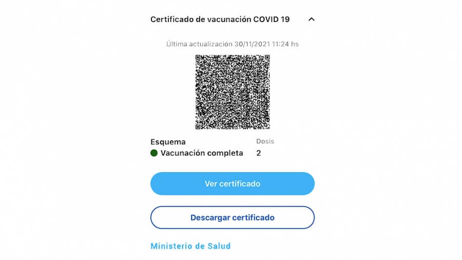 Coronavirus: La credencial de vacunación ya se puede descargar con la app Mi Argentina