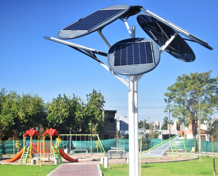 Crean “árboles solares” para instalar en localidades del país