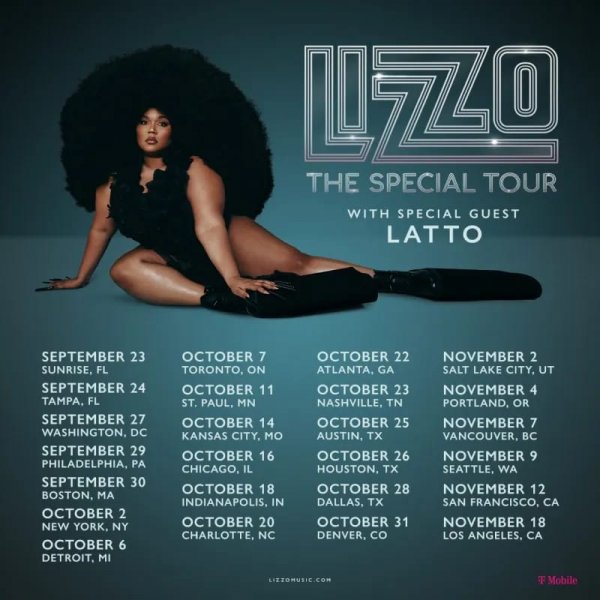 LIZZO ANUNCIÓ SU GIRA POR NORTEAMERICA PARA EL OTOÑO 2022