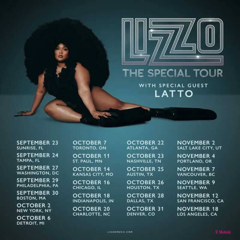 LIZZO ANUNCIÓ SU GIRA POR NORTEAMERICA PARA EL OTOÑO 2022