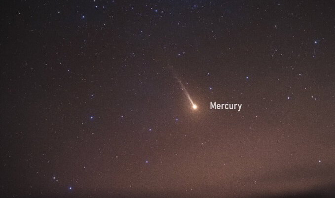 Captan una cola brillante saliendo de Mercurio y no es un cometa