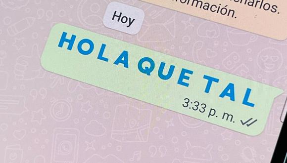 WhatsApp: Cómo escribir mensajes con letras de colores