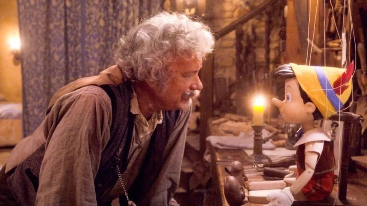 Disney publicó nuevas imágenes de Pinocho, con Tom Hanks como Geppetto