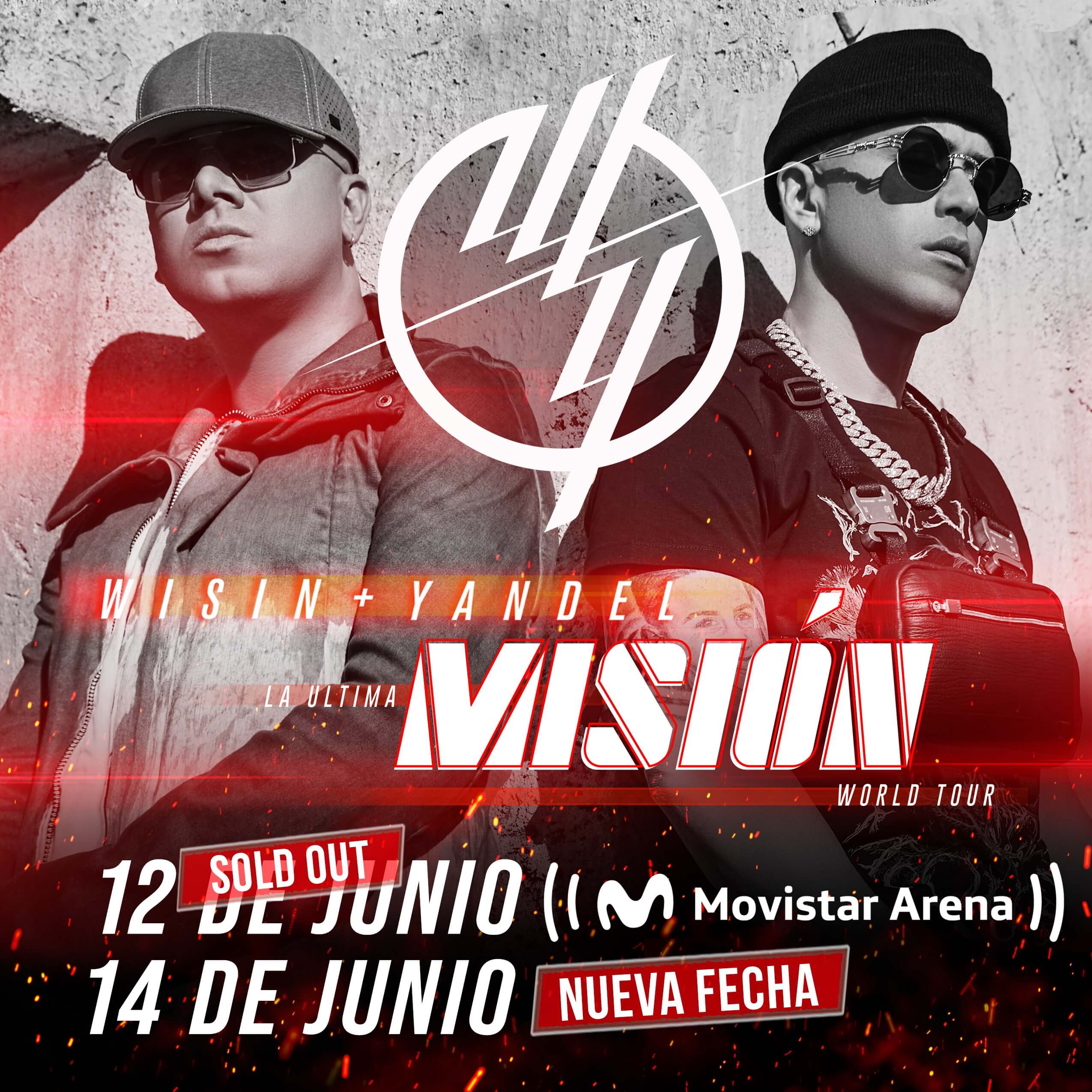 Tras agotar entradas en menos de 4 horas, Wisin y Yandel agregaron una nueva función en el Movistar Arena