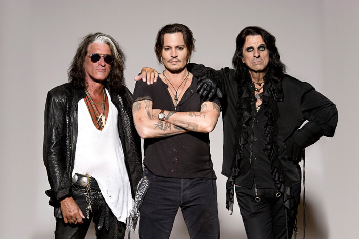 Johnny Depp arranca su gira postergada con Hollywood Vampires