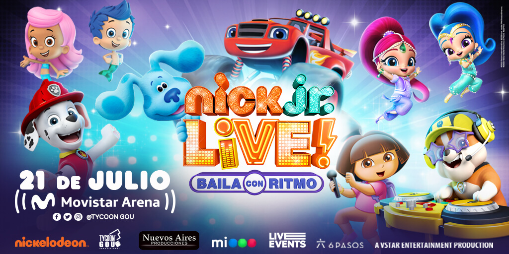 En estas vacaciones de invierno llega “Nick Jr. Live! Baila con ritmo”