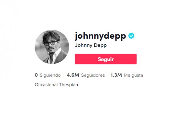 Johnny Depp abrió una cuenta en TikTok y bate récord de seguidores