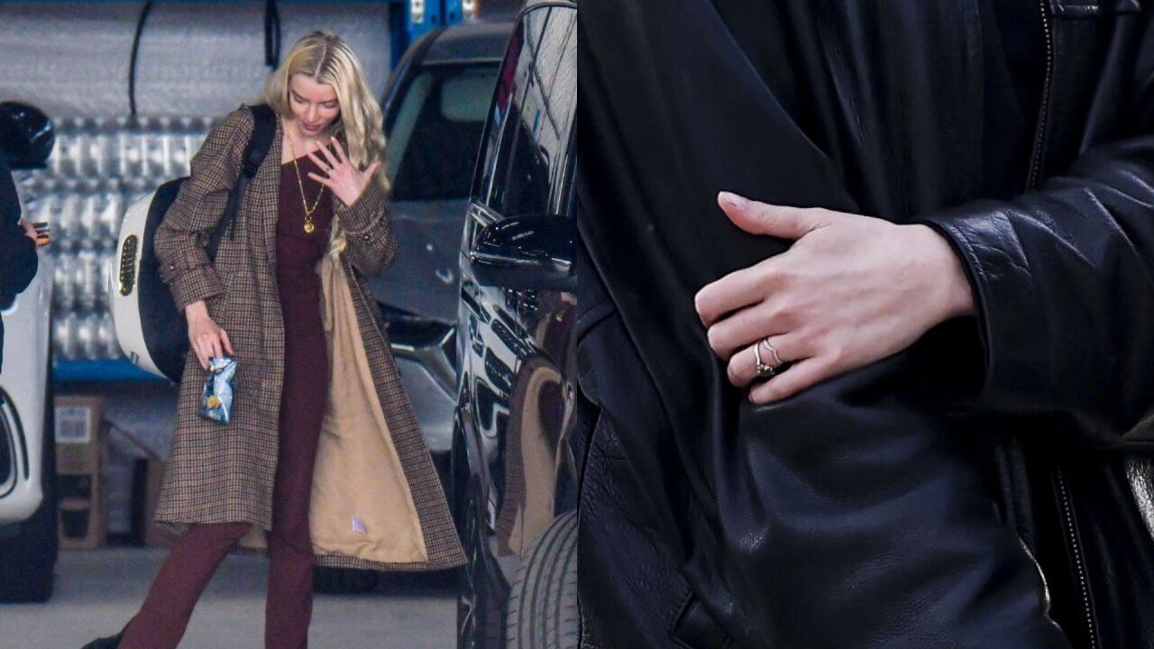 Anya Taylor-Joy despertó rumores de casamiento por aparecer con un anillo de diamantes