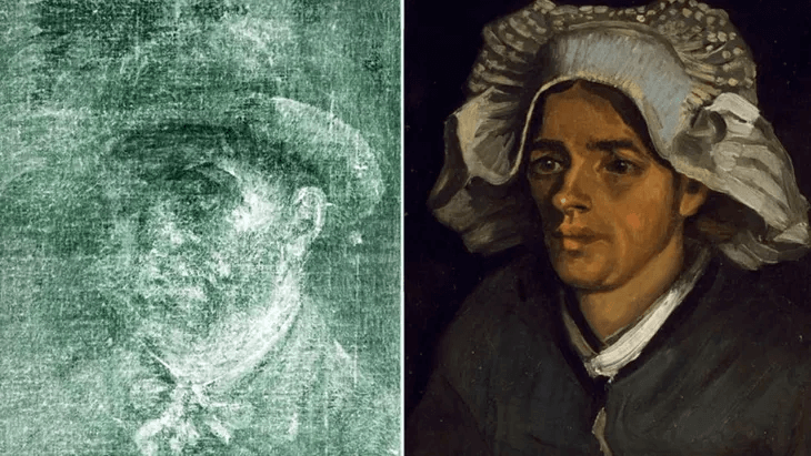 Descubren un autorretrato inédito de Van Gogh detrás de un cuadro