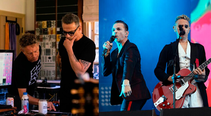 Depeche Mode compartió una nueva foto en el estudio