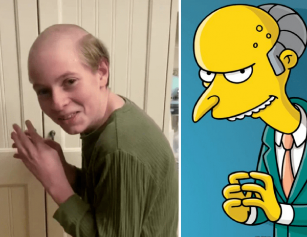 Le cortó el pelo a su hijo como el Sr. Burns y se hizo viral