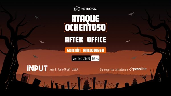 El After Office del Ataque Ochentoso se viste de Halloween