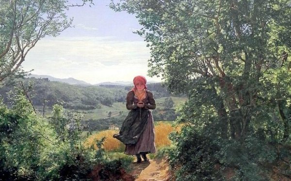 Viral: Una pintura de 1860 muestra a una mujer con un smartphone