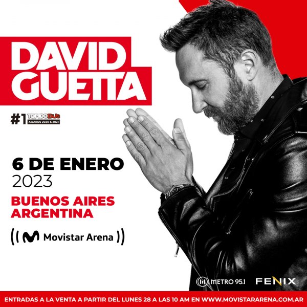 David Guetta llega a Buenos Aires con un show en el Movistar Arena