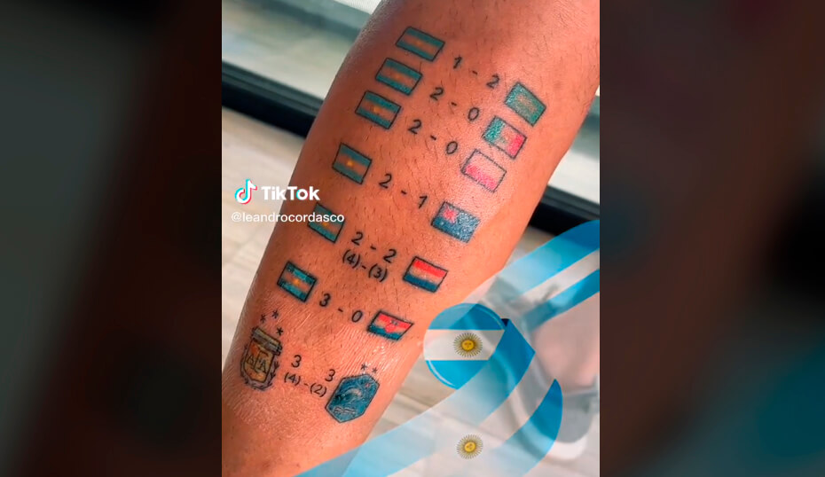 Viral: El que más confió en la Selección mostró su tatuaje terminado