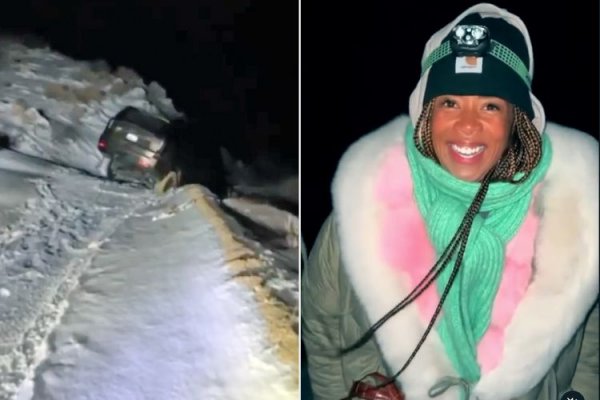 Kelis sufrió un accidente con su auto en plena tormenta de nieve