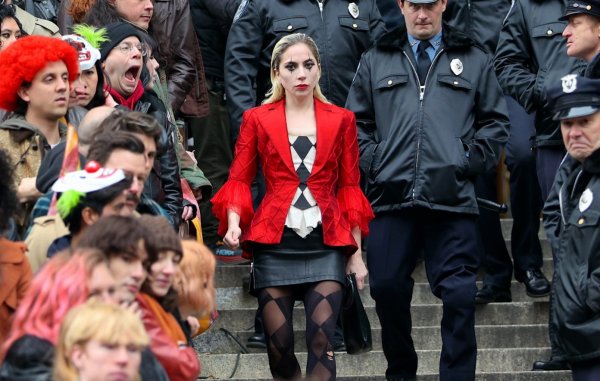 Lady Gaga deslumbra como Harley Quinn en el rodaje de “Joker 2”