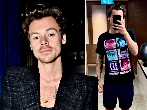 Harry Styles habló sobre su foto con la remera de One Direction