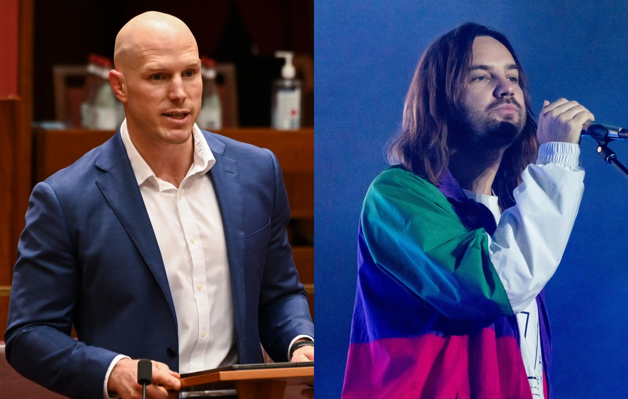 Un senador australiano lució una remera de Tame Impala en el Parlamento