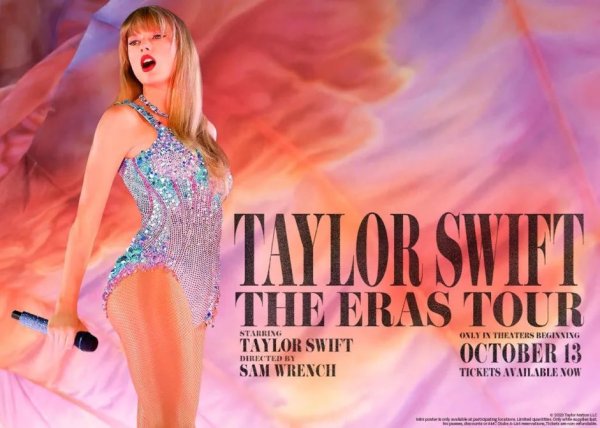 Taylor Swift: La gira “Eras Tour” llega al cine