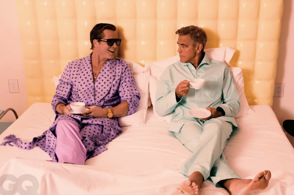 George Clooney y Brad Pitt en la portada de GQ
