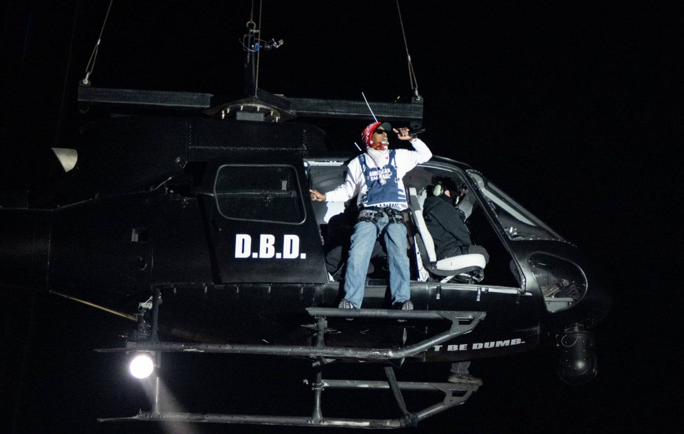 A$AP Rocky estrenó una nueva canción desde un helicóptero