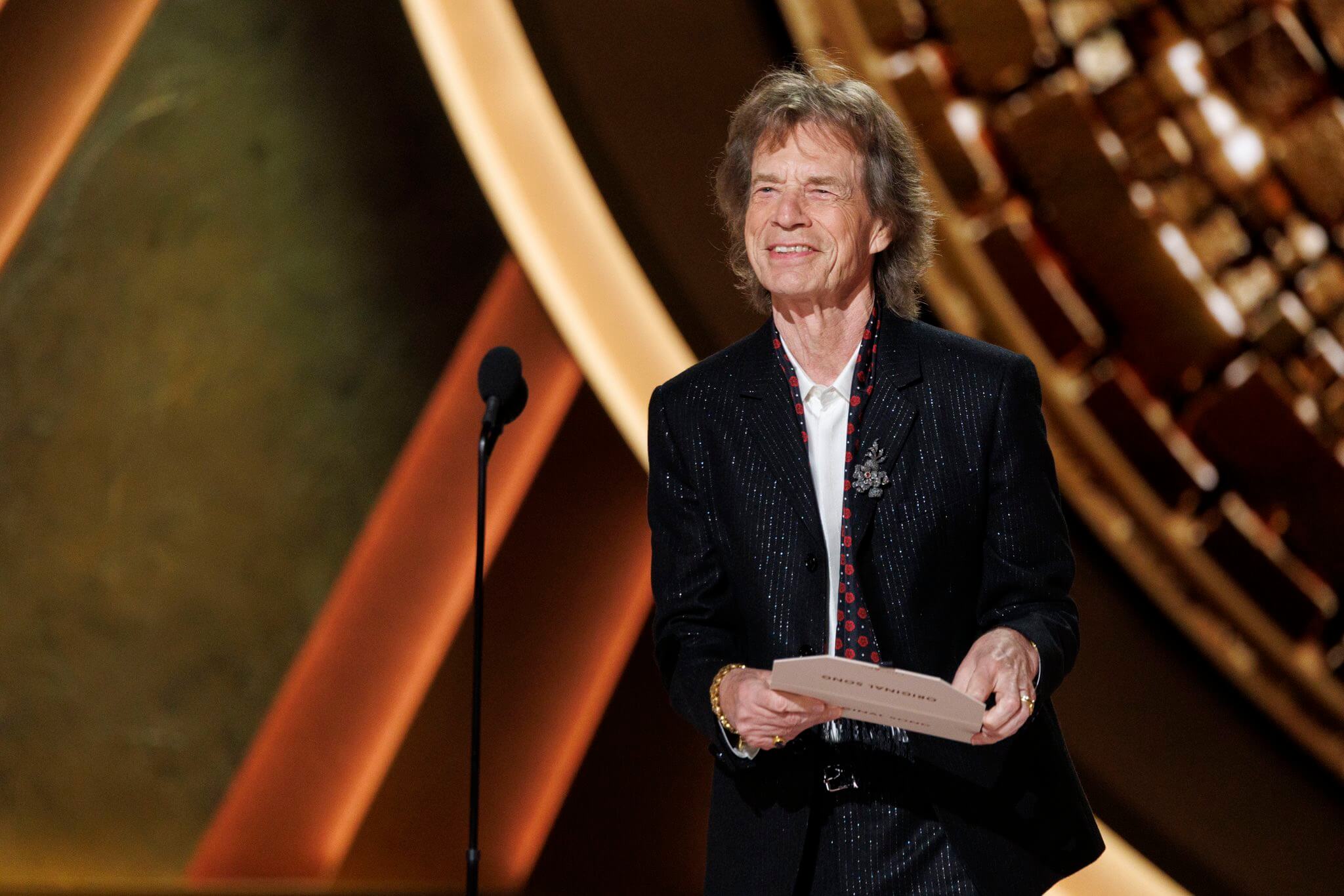 Mick Jagger hizo una aparición sorpresa en los Oscar